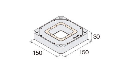 XY-axes stage with an opening